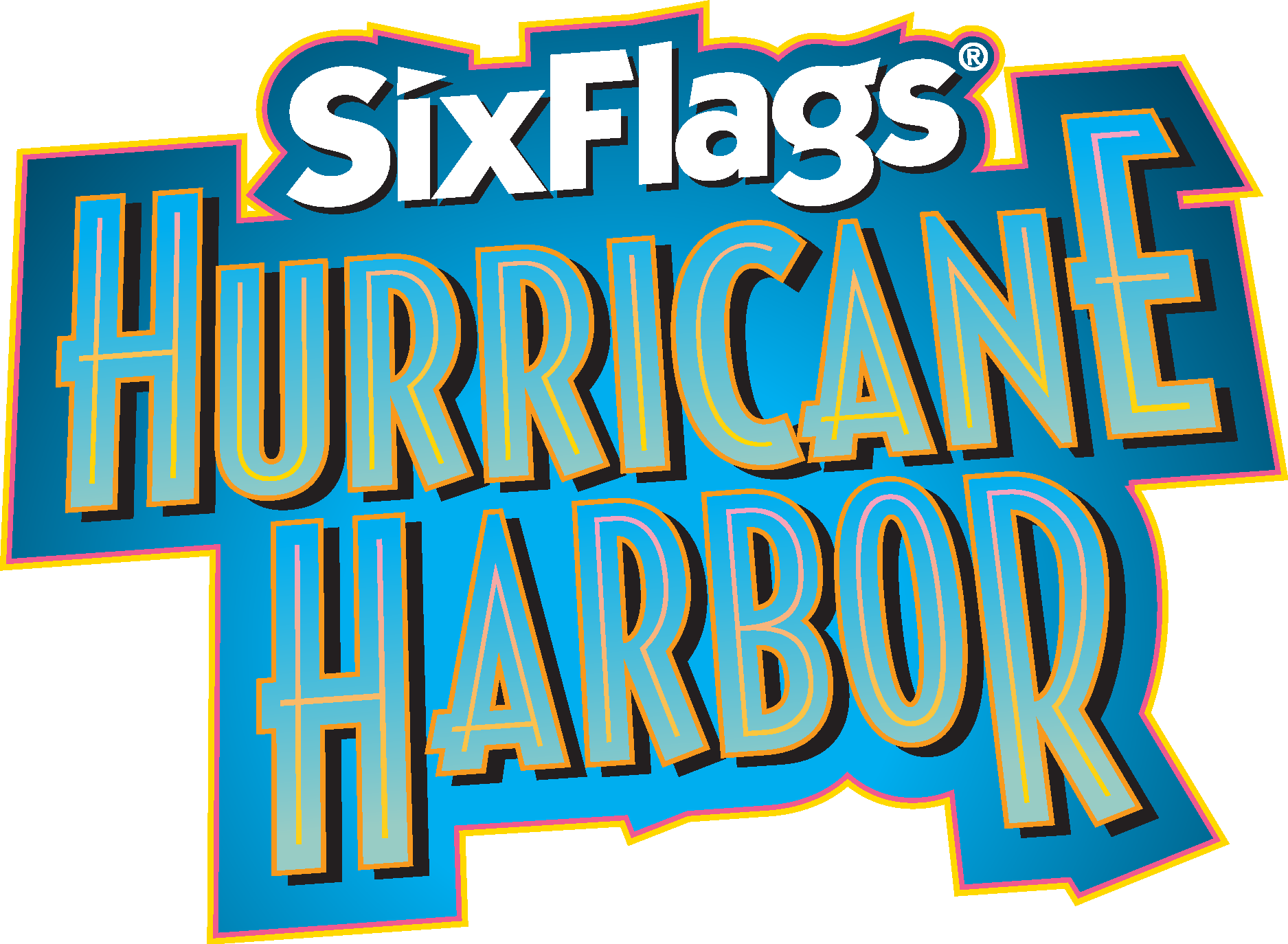 Six Flags Hurricane Harbor Logo Vector Logo